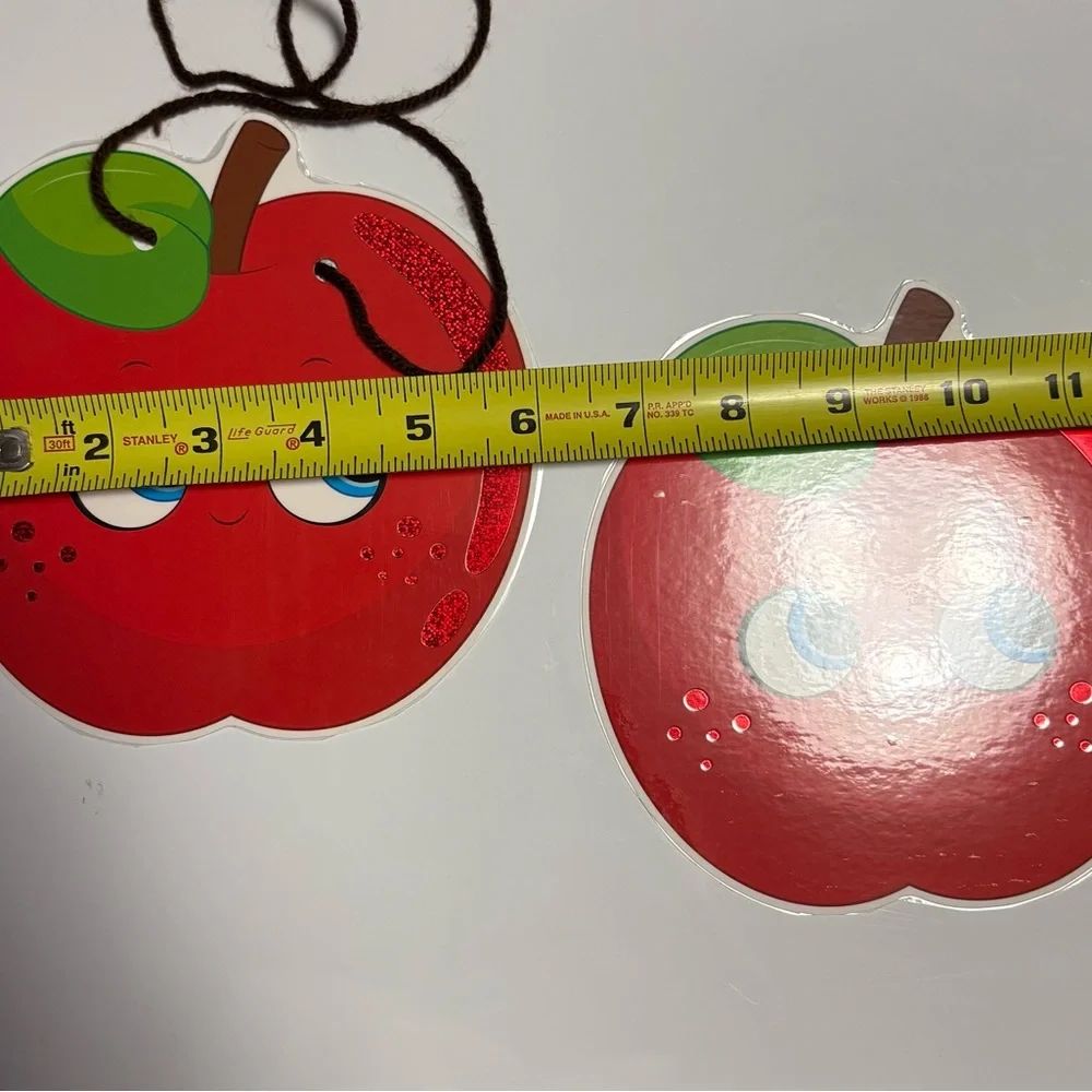 Red Apple Themed Kids name tags